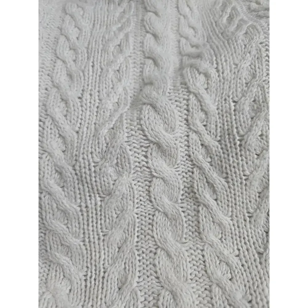 Preswick & Moore Women's Medium Cream Cable Knit Sweater - Picture 5 of 5